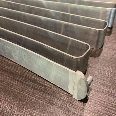 Aluminium microchannel lint plat koelbuis voor ev prismatische batterij zijkant koeling